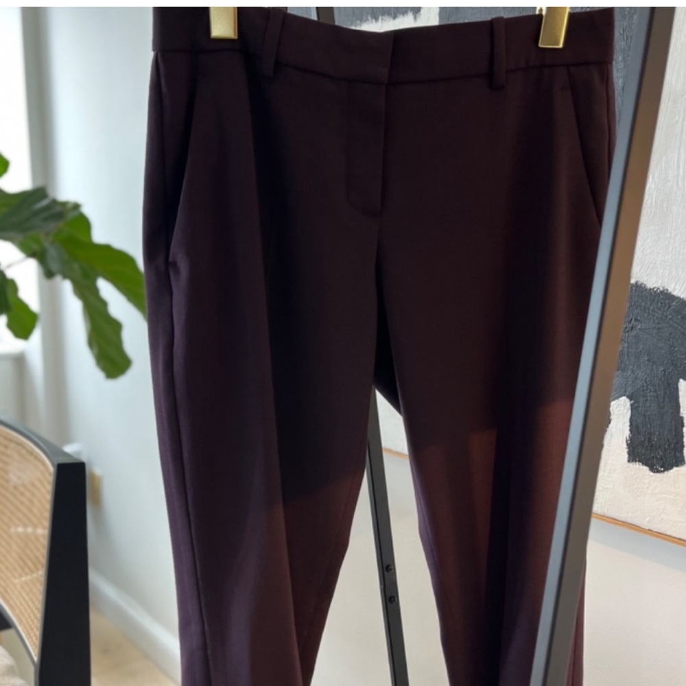 Theory Louise Urban cropped slacks Dark Merlot - Picture 5 of 8